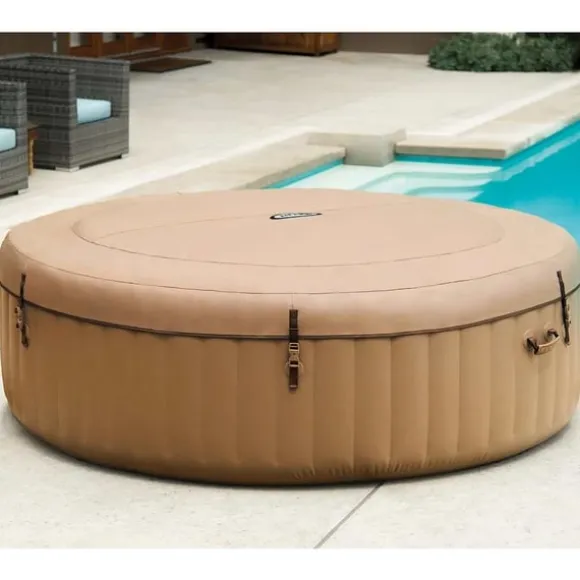 INTEX boblebad med massagefunktion PureSpa 216x71 cm 6 pers. rund