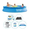 Intex Easy Set Rund 305x61 cm - 6 stk - Pool plus tilbehør