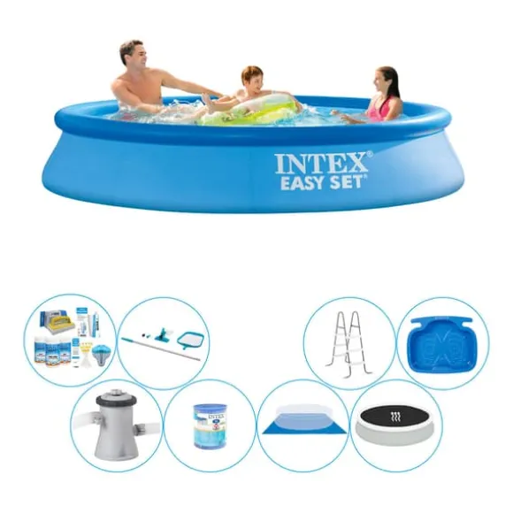 Intex Easy Set Rundt 305x61 cm - Deluxe Pool Sæt