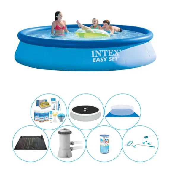 Intex Easy Set Rundt 396x84 cm - Alt i 1 poolsæt