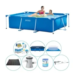 Intex Frame Pool Rektangulær 220x150x60 cm - Pool Deal