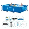 Intex Frame Pool Rektangulær 300x200x75 cm - Pool Super Sæt
