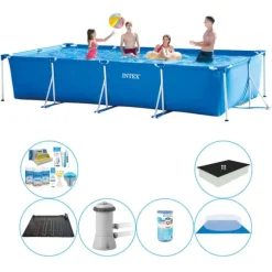 Intex Frame Pool Rektangulær 450x220x84 cm - Smart Pool Deal