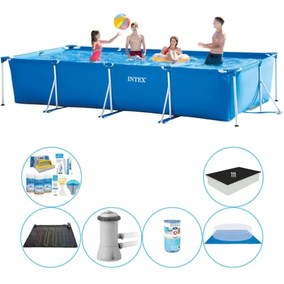 Intex Frame Pool Rektangulær 450x220x84 cm - Smart Pool Deal