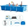 Intex Frame Pool Rektangulær 450x220x84 cm - 8 stk - Super Deal Pool