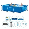 Intex Frame Pool Rektangulær 300x200x75 cm - Pool Pakke
