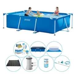 Intex Frame Pool Rektangulær 300x200x75 cm - Pool Pakke