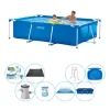 Intex Frame Pool Rektangulær swimmingpool - 260 x 160 x 65 cm - Indeholder alle nødvendige elementer