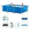 Intex Frame Pool Rektangulær 300x200x75 cm - Pool plus tilbehør