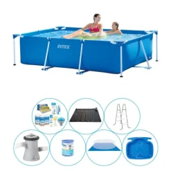 Intex Frame Pool Rektangulær 220x150x60 cm - 8 stk - Super Deal Pool
