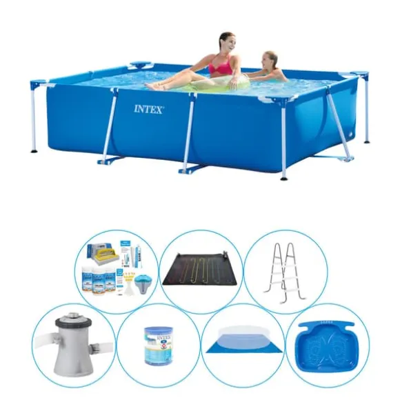 Intex Frame Pool Rektangulær 220x150x60 cm - 8 stk - Super Deal Pool