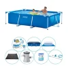 Intex Frame Pool Rektangulær 260x160x65 cm - Pool Pakke