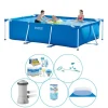 Intex Frame Pool Rektangulær 300x200x75 cm - 6 stk - Pool med tilbehør