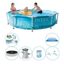 Intex Metalramme Rund Strand 305x76 cm - Kombi poolsæt