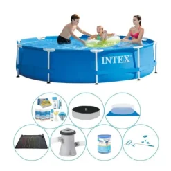 Intex Metalramme Rund 305x76 cm - Alt i 1 poolsæt