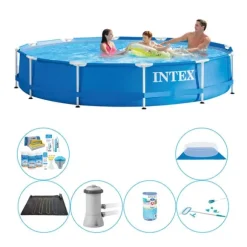 Intex Metalramme Rund 366x76 cm - 7 stk - Poolsæt