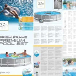 INTEX Prism Frame Premium poolsæt 366x76 cm