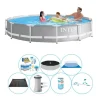 Intex Prisme Ramme Rund 366x76 cm - Alt i 1 poolsæt