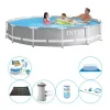 Intex Prisme Ramme Rund 366x76 cm - 7 stk - Poolpakke