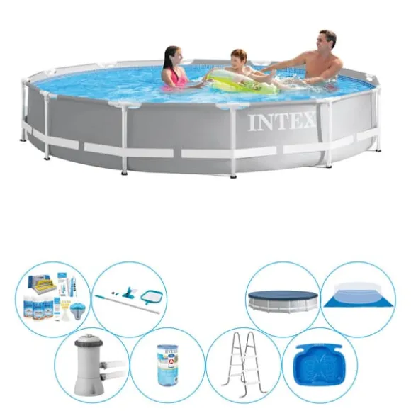 Intex Prisme Ramme Rund 366x76 cm - Pool bundt