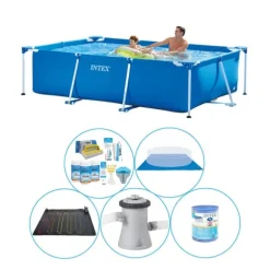 Intex ramme pool rektangulær 260x160x65 cm - 6 styk - Pool plus tilbehør
