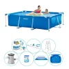 Intex ramme pool rektangulært 220x150x60 cm - 8 stk - Pool bundt