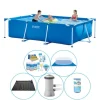 Intex ramme pool rektangulær 300x200x75 cm - 6 styk - Pool plus tilbehør