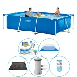 Intex ramme pool rektangulær 300x200x75 cm - 6 styk - Pool plus tilbehør