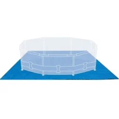 Intex Round Frame Swimming Pool - 366 x 76 cm - Blå - Inklusive Tilbehør CB88