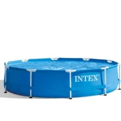Intex Round Frame Swimming Pool - 305 x 76 cm - Blå - Inklusive Tilbehør CB91