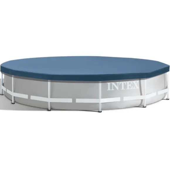 Intex Round Frame Swimming Pool - 366 x 76 cm - Blå - Inklusive Tilbehør CB87