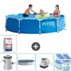 Intex Round Frame Swimming Pool - 305 x 76 cm - Blå - Inklusive Tilbehør CB55