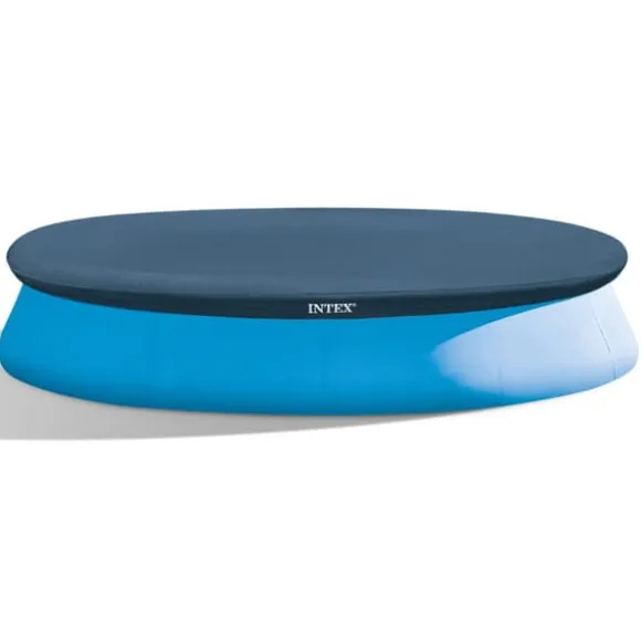 Intex rund oppustelig let sæt swimmingpool - 366 x 76 cm - Blå - Inklusive Tilbehør CB19