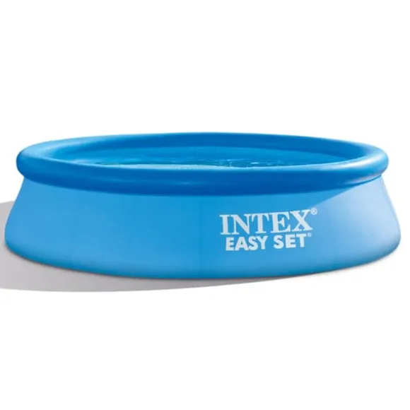 Intex rund oppustelig let sæt swimmingpool - 305 x 76 cm - Blå - Inkluderet tilbehør CB77