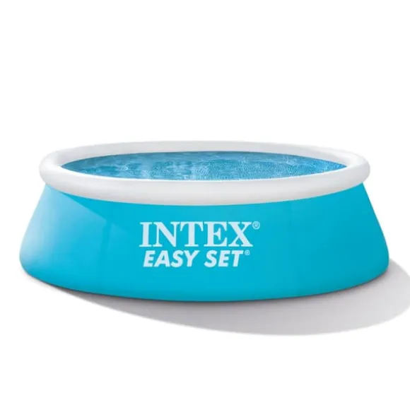 Intex rund oppustelig let sæt swimmingpool - 183 x 51 cm - blå - inkluderet tilbehør CB80