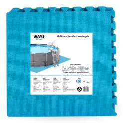 Intex rund oppustelig let sæt swimmingpool - 396 x 84 cm - Blå - Inkluderet tilbehør CB60