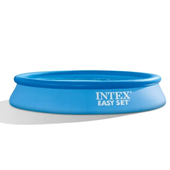 Intex rund oppustelig let sæt swimmingpool - 305 x 61 cm - blå - inkluderet tilbehør CB3