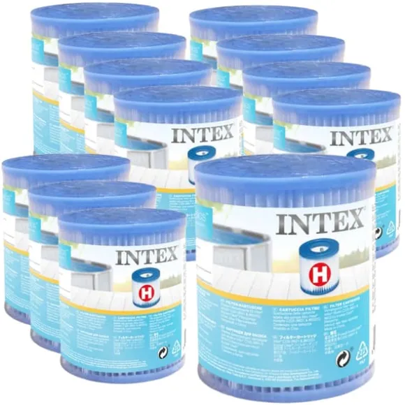 Intex rund oppustelig let sæt swimmingpool - 305 x 76 cm - Blå - Inklusive Tilbehør CB24
