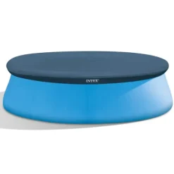 Intex rund oppustelig let sæt swimmingpool - 244 x 61 cm - blå - inkluderet tilbehør CB61