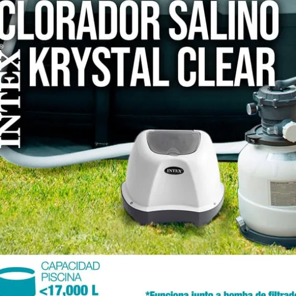 Intex Saltchlorinator Til Pools Op Til 17 M³ Hvid