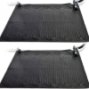 INTEX solvarmere til pool 2 stk. 1,2x1,2 m PVC sort 28685