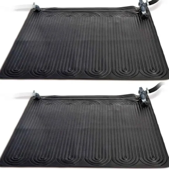 INTEX solvarmere til pool 2 stk. 1,2x1,2 m PVC sort 28685