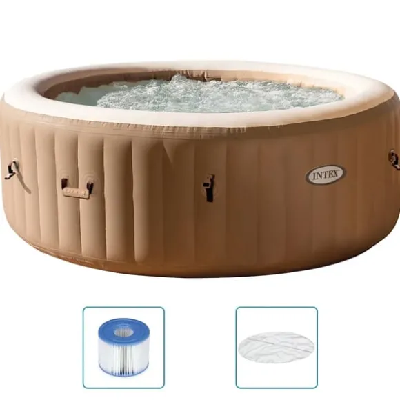 INTEX spabad med massagefunktion PureSpa 196x71 cm rund
