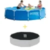 Intex svømmebassin - Metalramme - 305 x 76 cm - Inklusiv solsejl