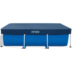 Intex svømmebassin med rektangulær ramme - 300 x 200 x 75 cm - Blå - Inkluderet tilbehør CB3