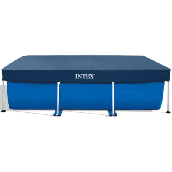 Intex svømmebassin med rektangulær ramme - 300 x 200 x 75 cm - Blå - Inkluderet tilbehør CB3