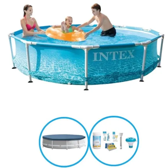 Intex Svømmebassin Metalramme 305x76 cm - Svømmebassinpakke