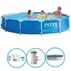 Intex Svømmebassin Metalramme - Svømmebassinpakke - 366x76 cm