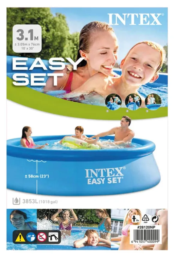 Intex swimmingpool - Nemt sæt - 305 x 76 cm - Inklusiv WAYS vedligeholdelsespakke