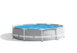 Intex swimmingpool - Prismeramme - 305 x 76 cm - Inklusiv solsejl